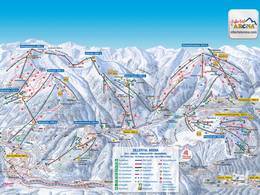 Mappa delle piste Zillertal Arena - Zell am Ziller/Gerlos/Königsleiten/Hochkrimml