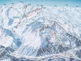 Mappa delle piste Kaunertaler Gletscher (Ghiacciaio del Kaunertal)
