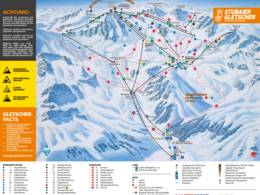 Mappa delle piste Stubaier Gletscher (Ghiacciaio dello Stubai)