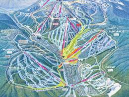 Mappa delle piste Sun Peaks