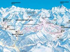 Mappa delle piste Prägraten am Großvenediger