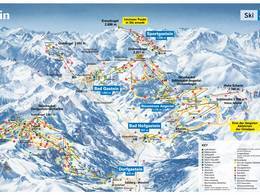 Mappa delle piste Bad Gastein/Bad Hofgastein - Schlossalm/Angertal/Stubnerkogel