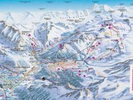 Mappa delle piste Saas-Fee