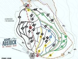 Mappa delle piste Mont Adstock