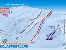 Mappa delle piste Kolasportland