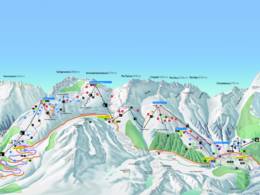 Mappa delle piste Disentis