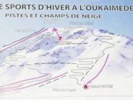 Mappa delle piste Oukaïmeden
