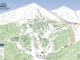 Mappa delle piste Teton Pass