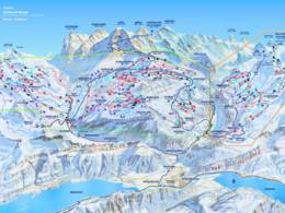 Mappa delle piste Kleine Scheidegg/Männlichen - Grindelwald/Wengen