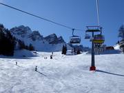 Piste presso la seggiovia a 4 posti Ladurns