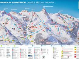 Mappa delle piste Damüls Mellau