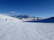 Inizio della giornata di sci sul Le Cune