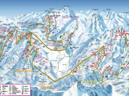Mappa delle piste Via Lattea - Sestriere/Sauze d'Oulx/San Sicario/Claviere/Monginevro