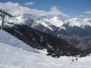 Discesa presso la Bernhard Glück con vista sulla valle