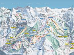 Mappa delle piste Adelboden/Lenk - Chuenisbärgli/Silleren/Hahnenmoos/Metsch